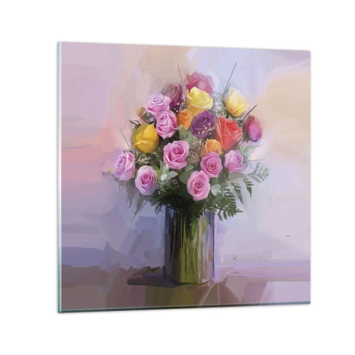 Üveg kép - Megtartott szépség - 30x30 cm