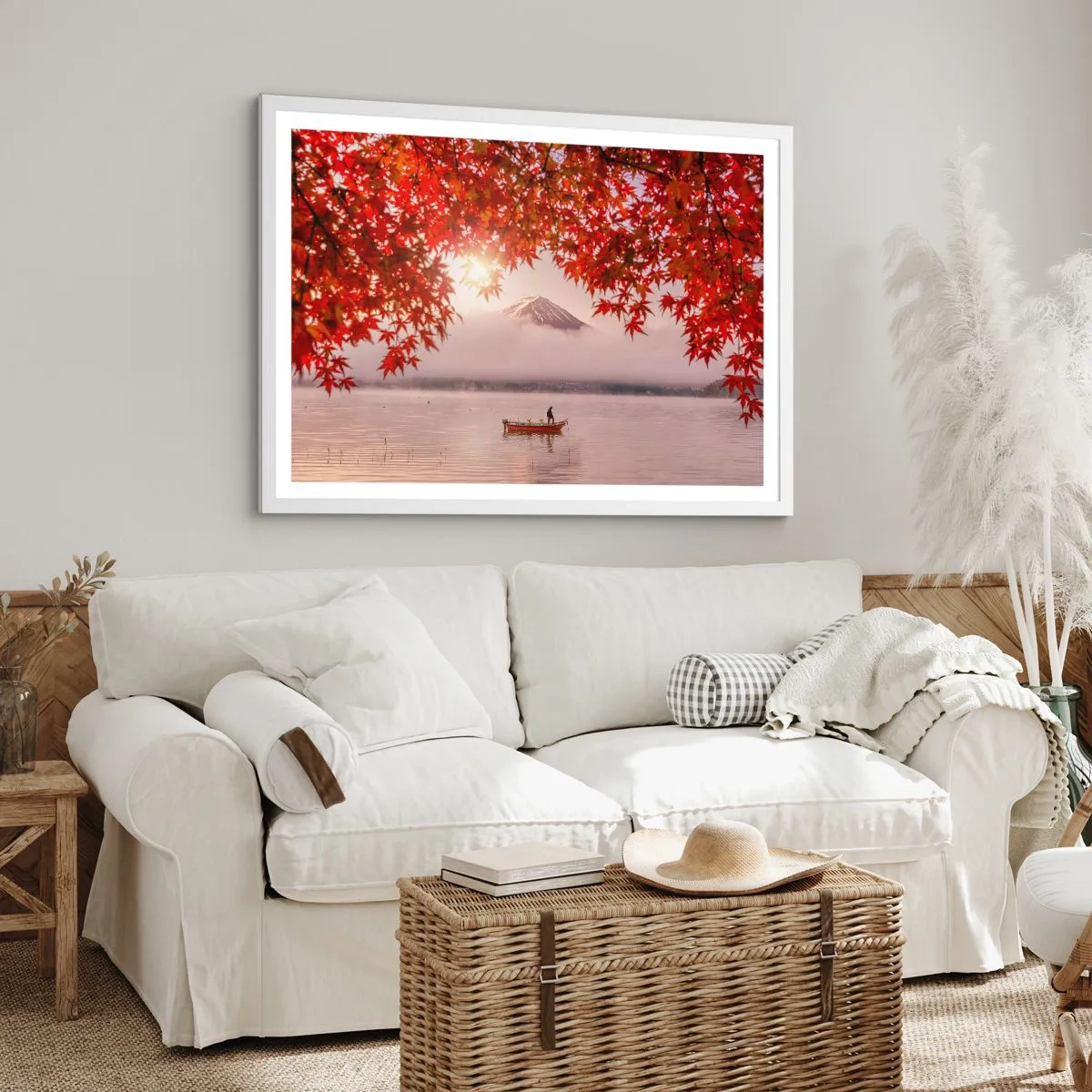 Poszter fekete keretben - Japán hangulatban - 70x50 cm