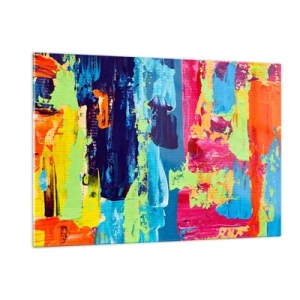 Üveg kép - Az élet gyönyörű! - 120x80 cm