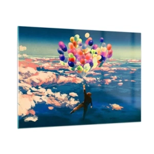 Üveg kép - Egy gyermekkori álom valóra vált - 100x70 cm