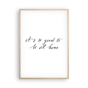 Poszter világos tölgy keretben - Teljes igazság - 70x100 cm