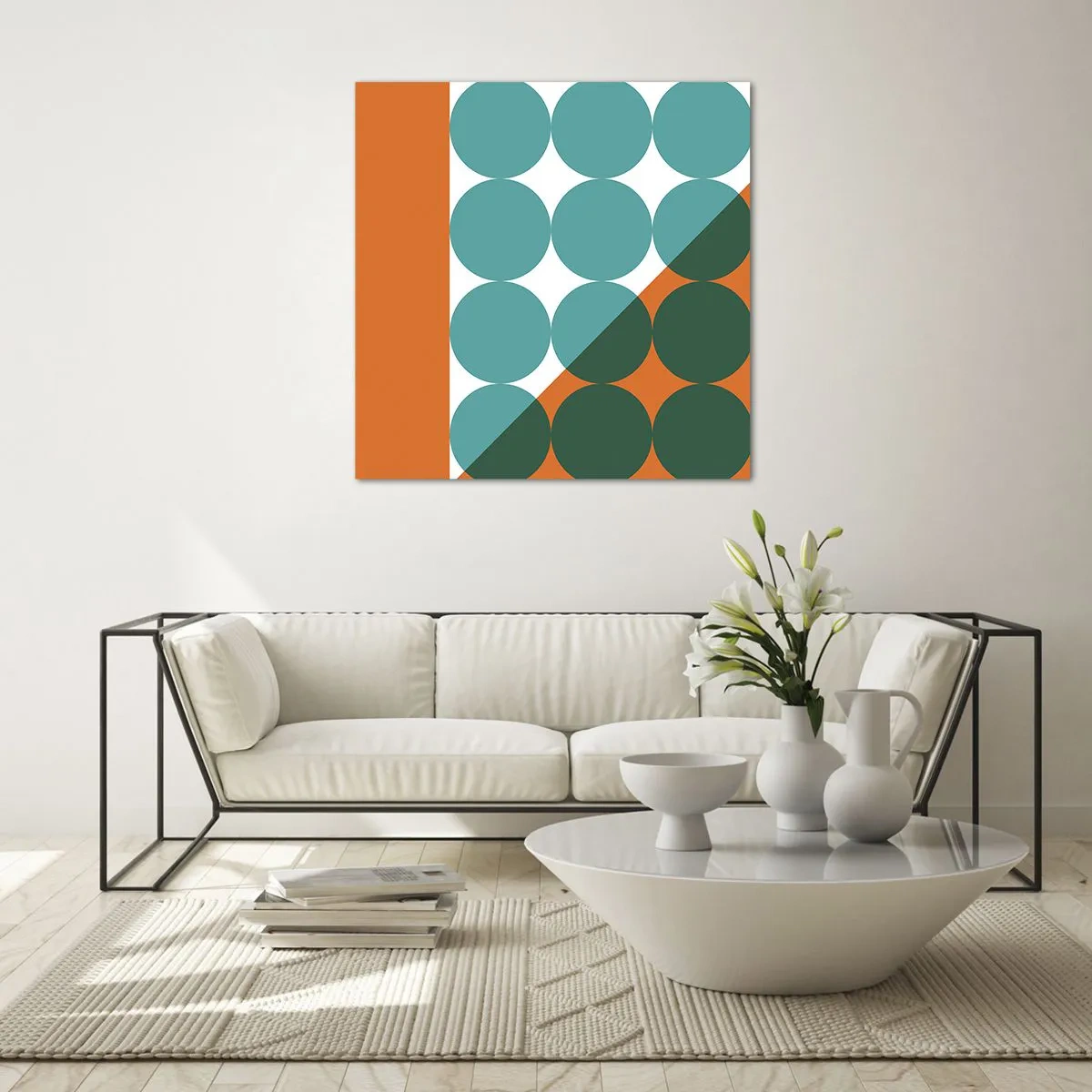 Üveg kép - Felfelé és átlósan - 60x60 cm