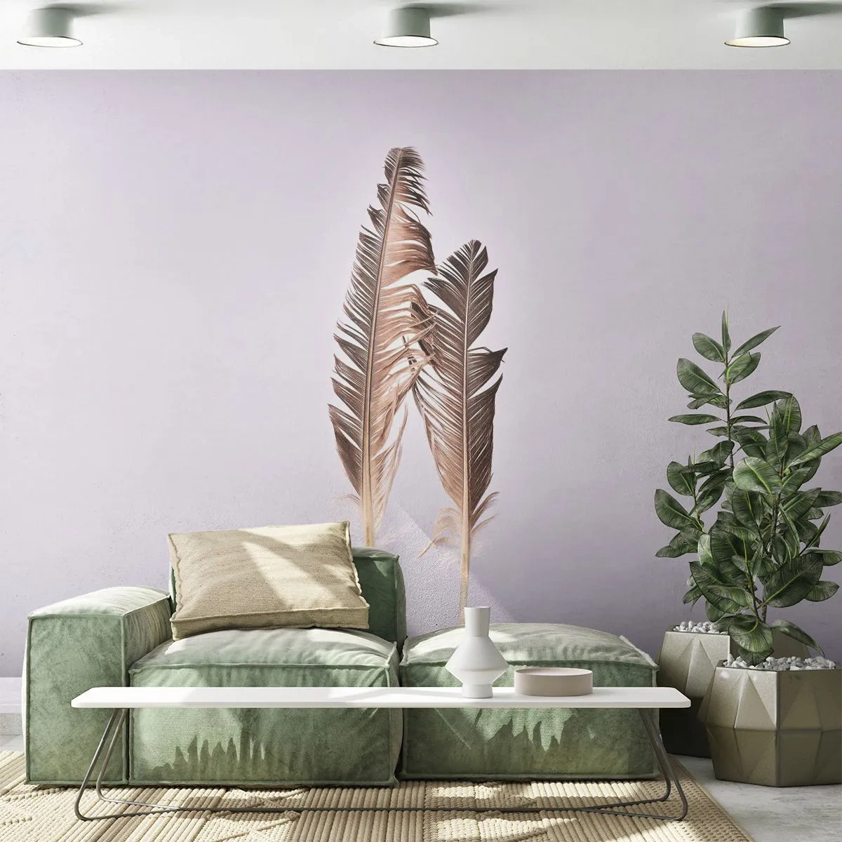 Fotótapéta Premium Sand - A semmi ellen - Madár toll, Darab, Grafika - 100x70 cm