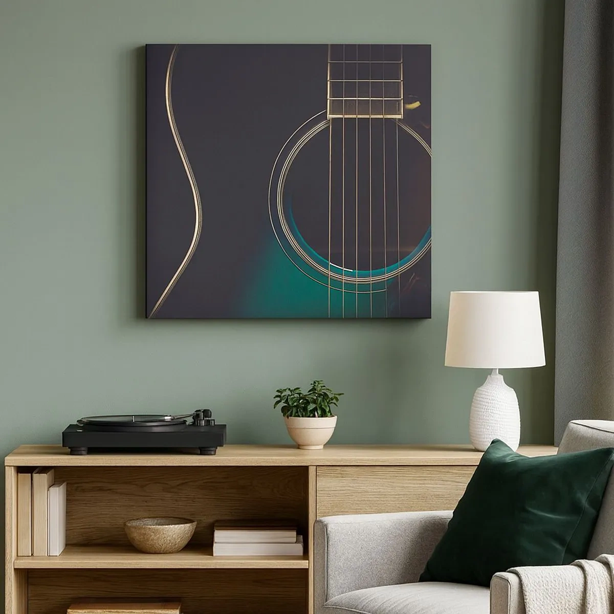 Vászonkép - Egy pillanat, mielőtt megszólal - 30x30 cm