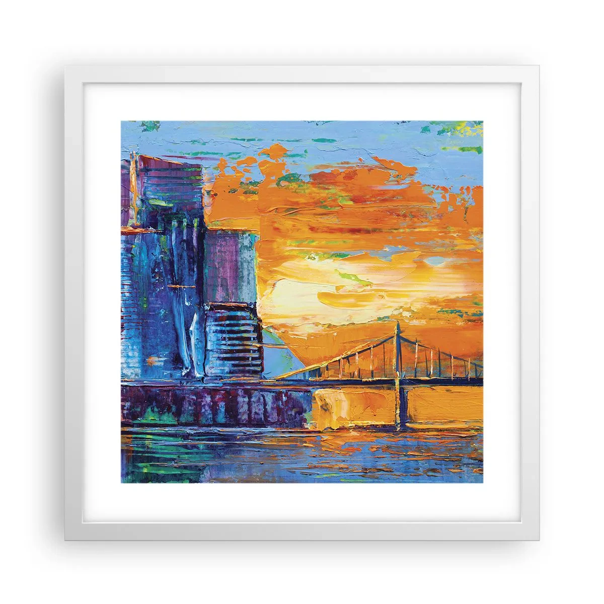 Poszter fekete keretben - Kultúra és természet - 40x40 cm