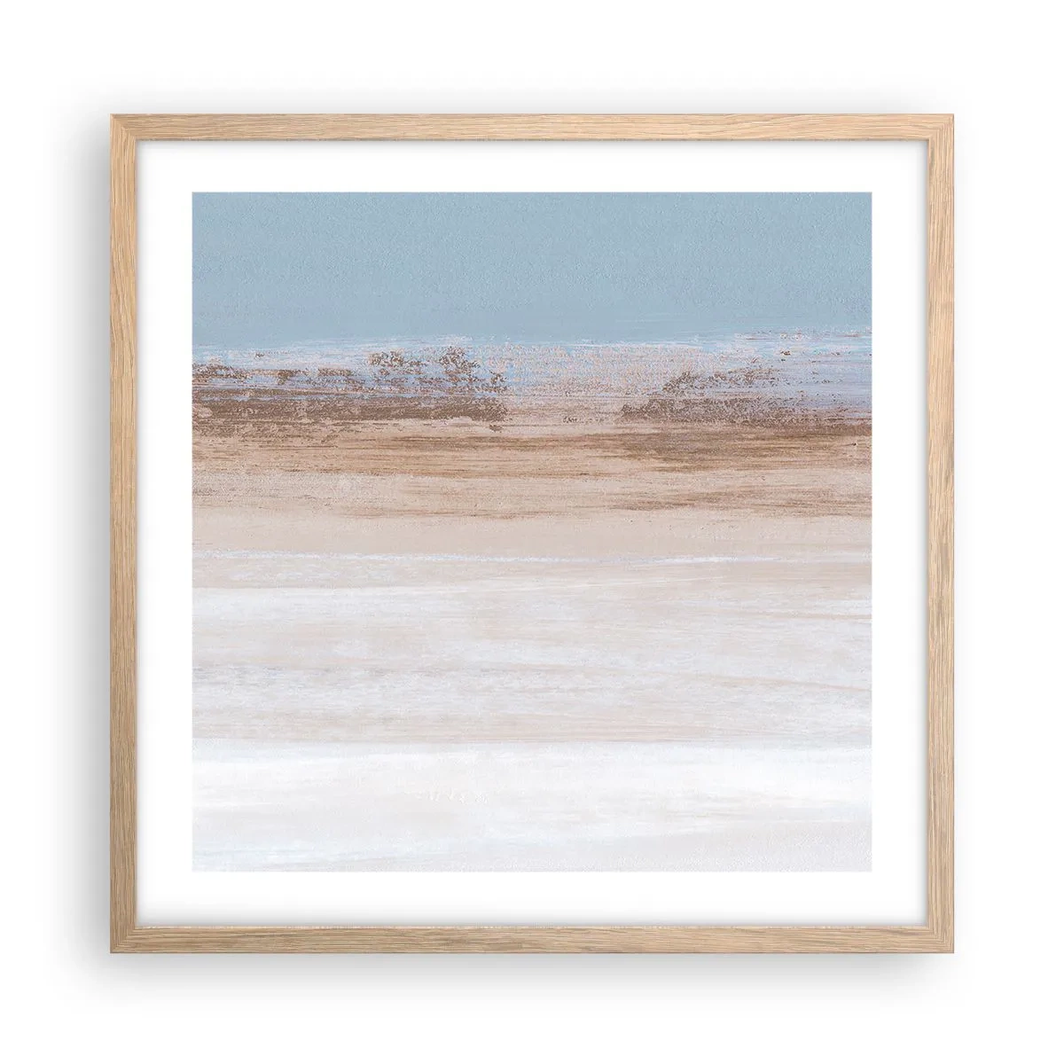 Poszter világos tölgy keretben - Többértelmű tájkép - 50x50 cm