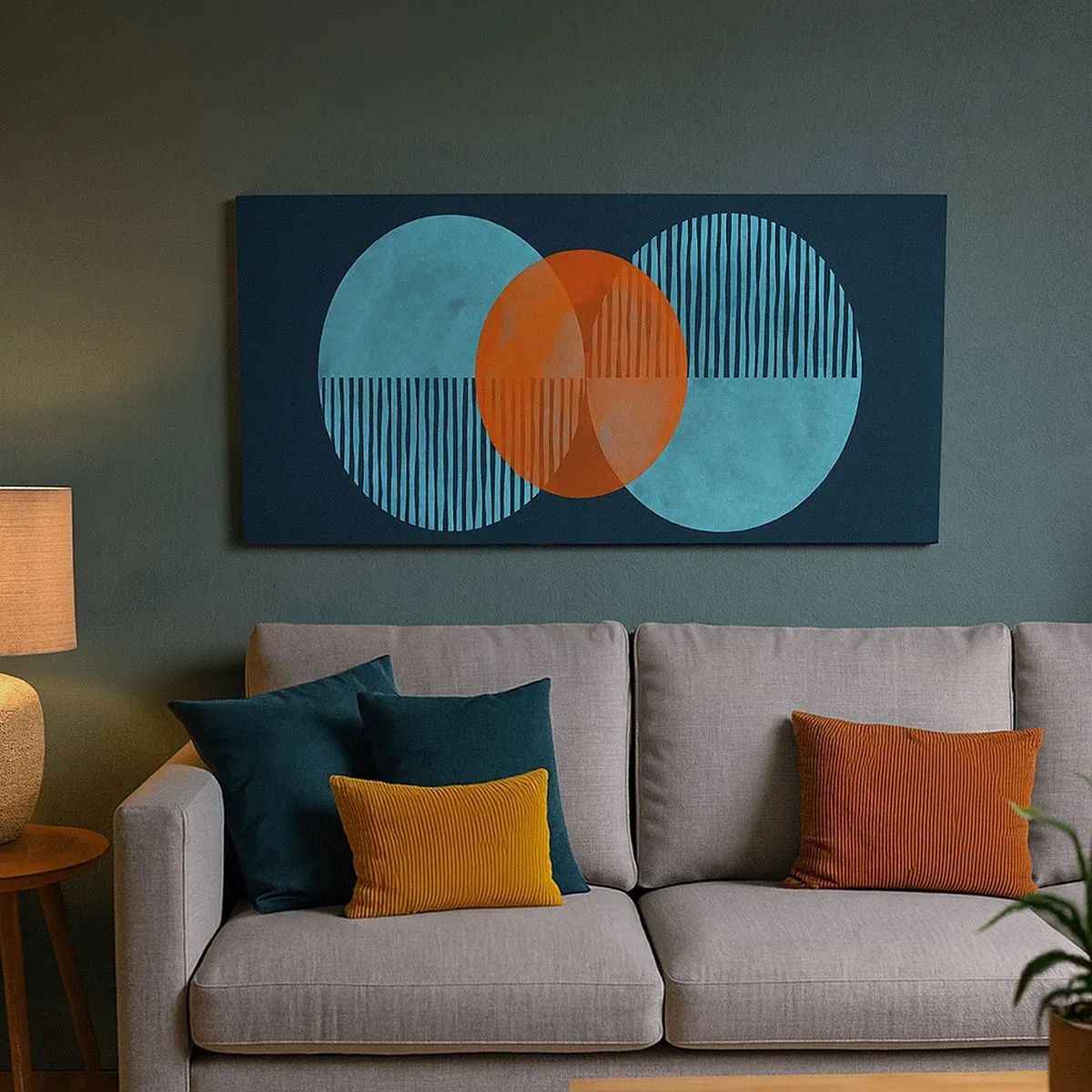 Vászonkép - Szimmetrikus kompozíció - 100x40 cm