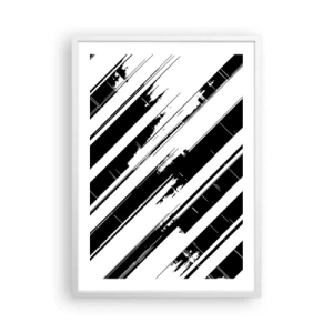 Poszter fekete keretben - Intenzív és dinamikus kompozíció - 50x70 cm