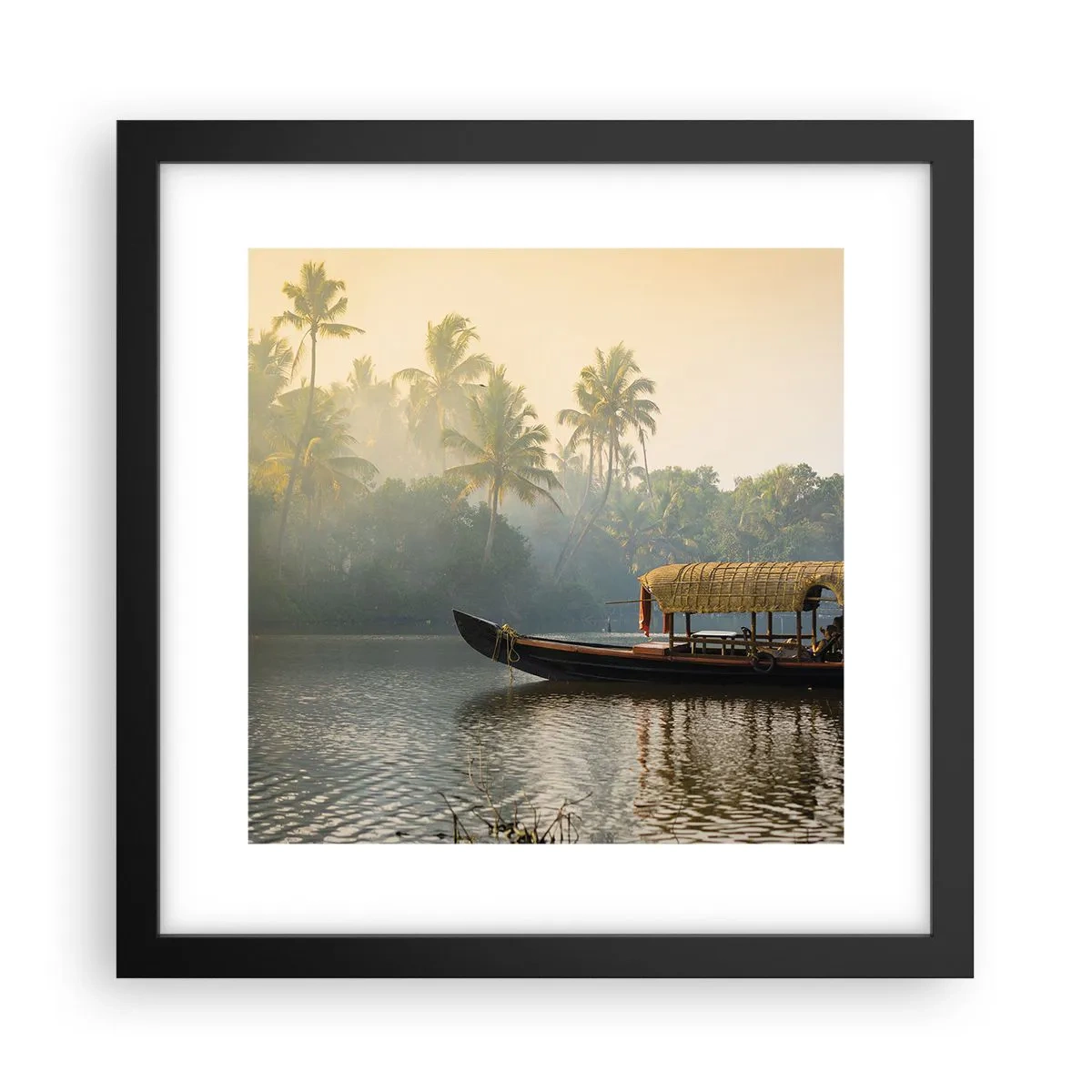 Poszter fehér keretben - Ház a folyón - 30x30 cm