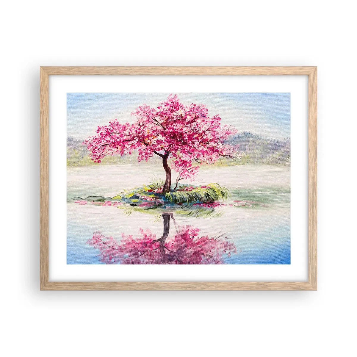 Poszter világos tölgy keretben - A tavasz ünnepe - 50x40 cm