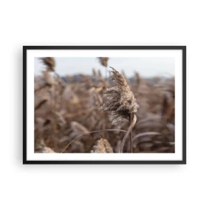 Poszter fehér keretben - Ideje elrepülni a széllel - 70x50 cm