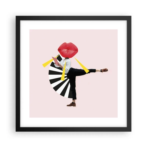 Poszter fehér keretben - Szürreális pop art - 40x40 cm