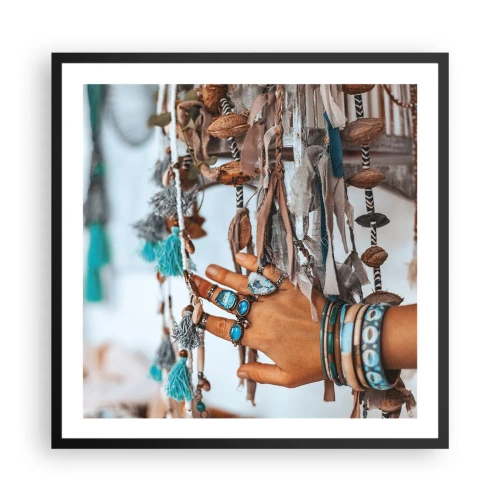 Poszter fehér keretben - Helyi kincsek - 60x60 cm