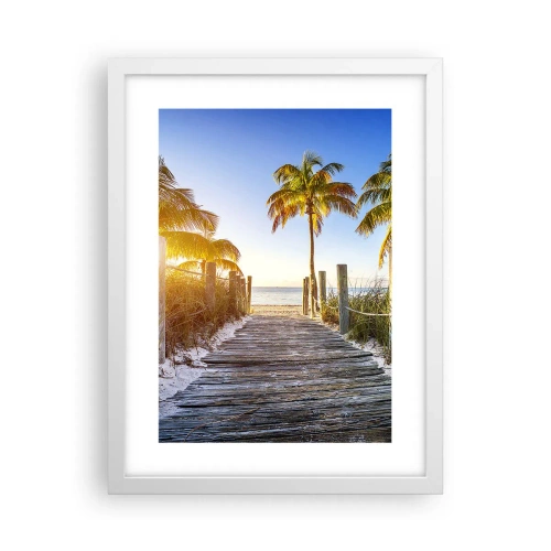 Poszter fekete keretben - Egyenesen a paradicsomba - 30x40 cm