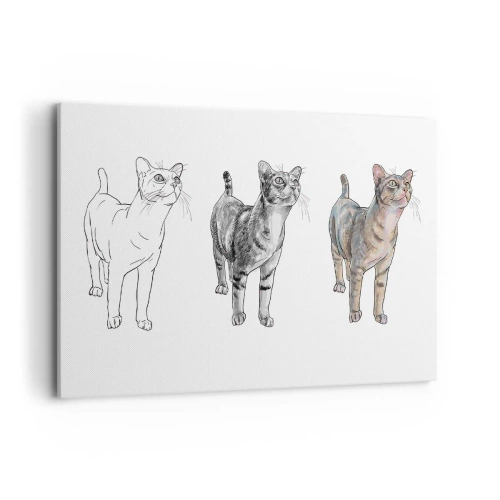 Vászonkép - Rajz lecke - 120x80 cm