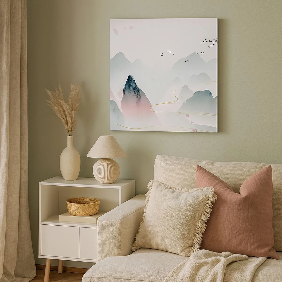 Vászonkép - A csúcsok fölött - 30x30 cm