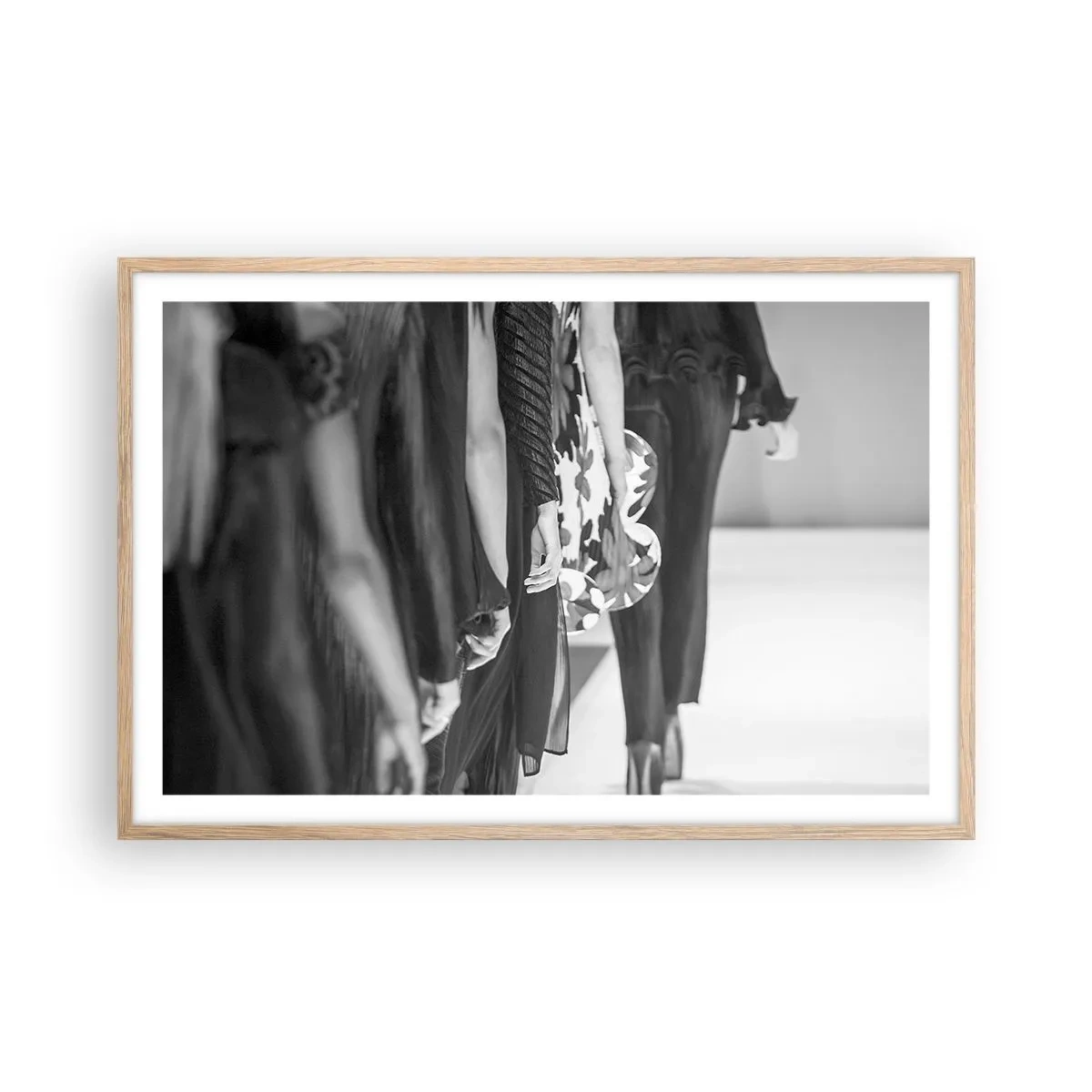 Poszter világos tölgy keretben - Stílusos felvonulás - 91x61 cm
