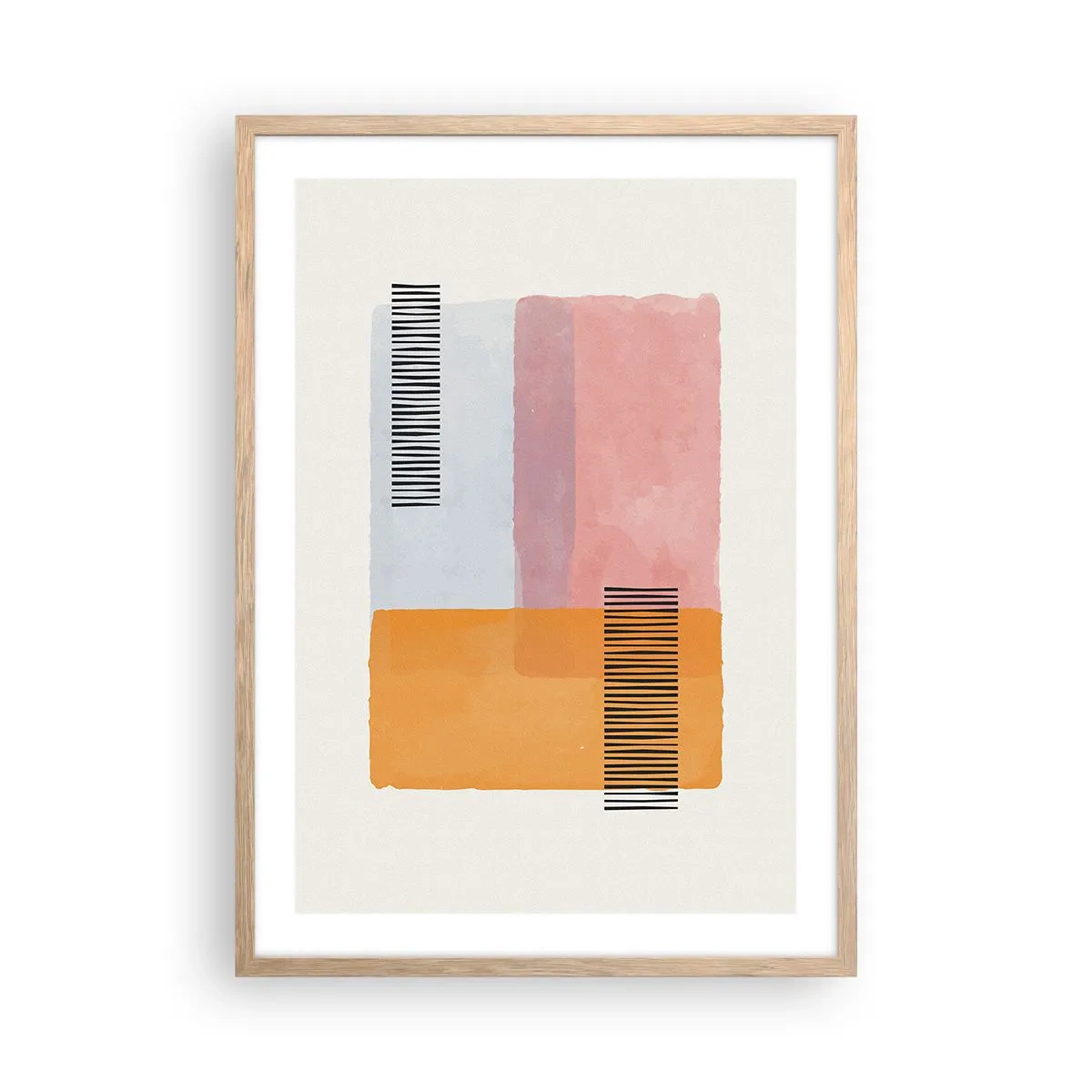 Poszter világos tölgy keretben - Saroktól sarokig - 50x70 cm