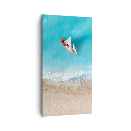 Vászonkép - A kék és az arany határán - 55x100 cm