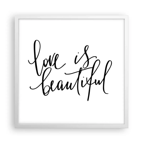 Poszter fekete keretben - Olvass és ismételj - 50x50 cm