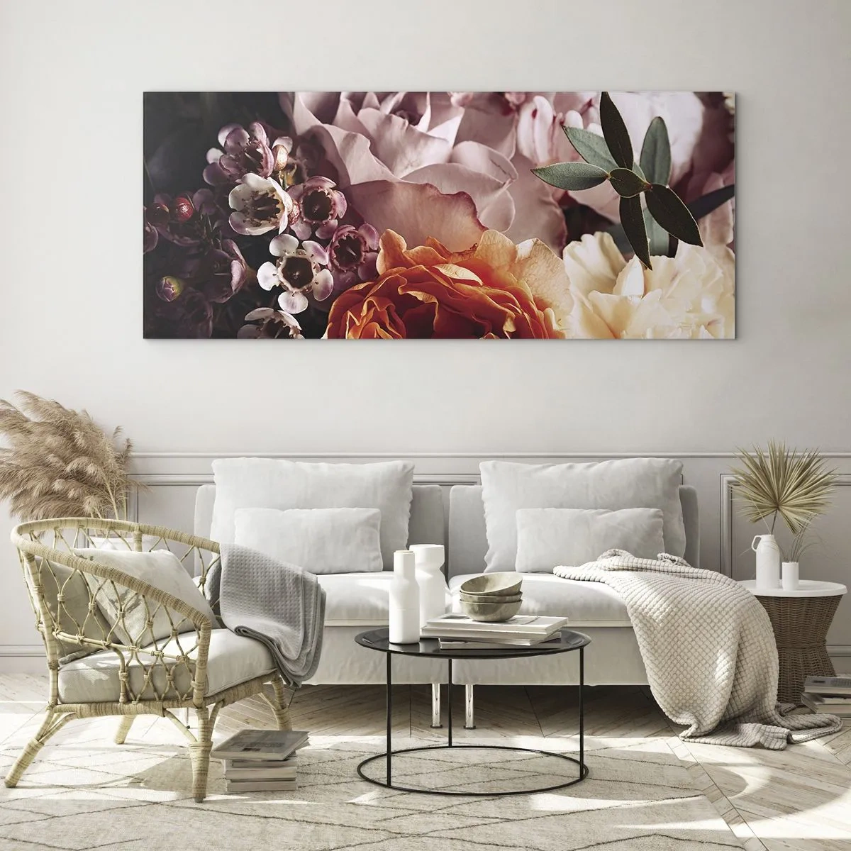 Üveg kép - Szépségbe burkolózva - 100x40 cm