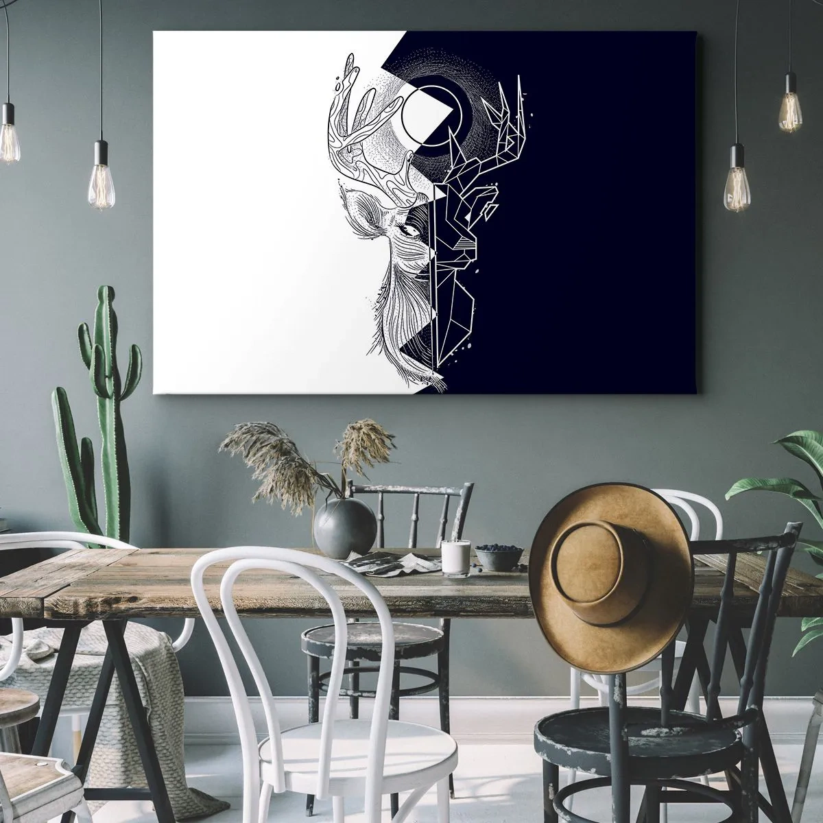 Vászonkép - Az ellentétek harca és egysége - 120x80 cm