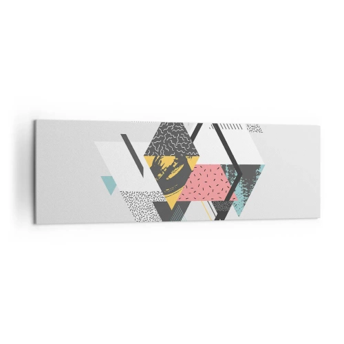 Vászonkép - Variáció háromszögön és rombuszon - 160x50 cm