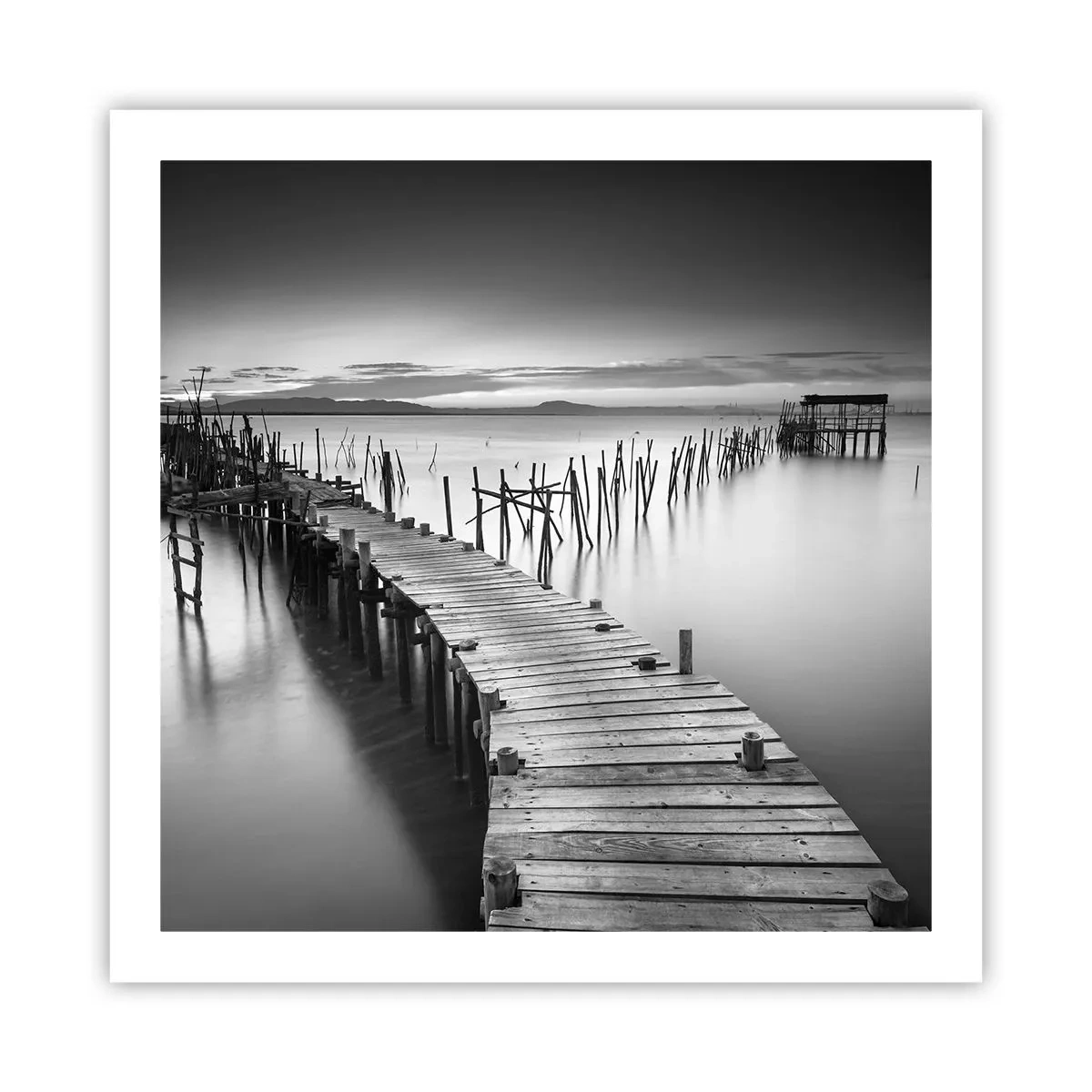 Poszter - Egy elfeledett part békéje - 60x60 cm