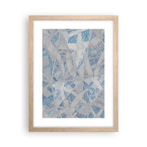 Poszter világos tölgy keretben - A szürkéskék labirintusban - 30x40 cm
