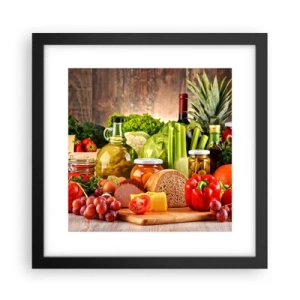 Poszter fehér keretben - Füstölt, sült és pácolt - 30x30 cm