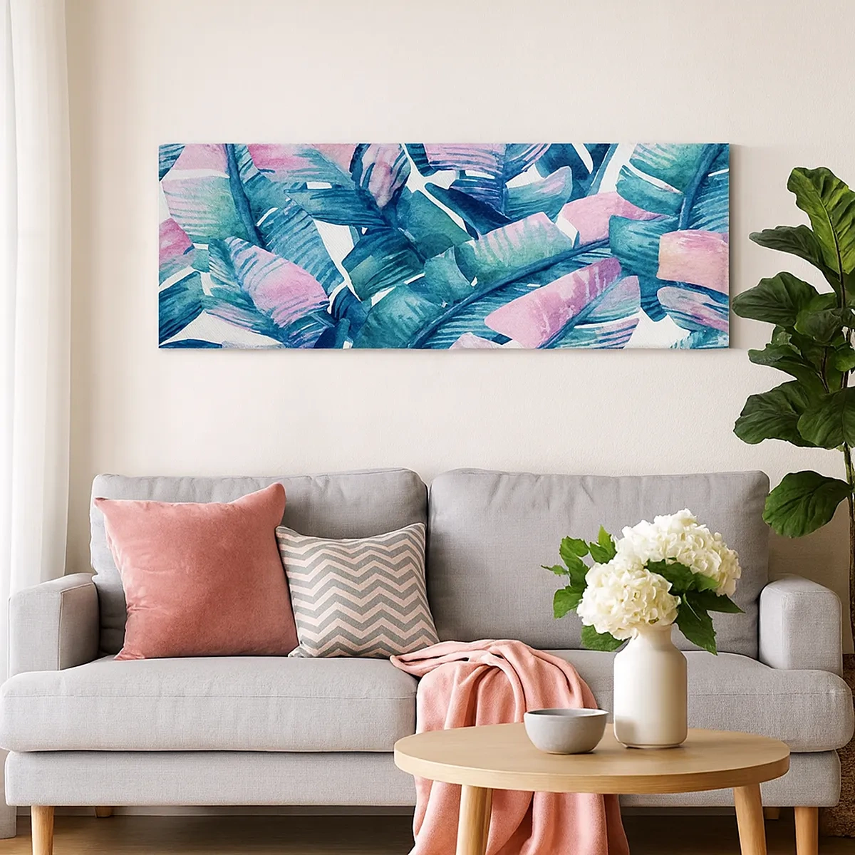 Vászonkép - Egy banánligetben - 30x30 cm