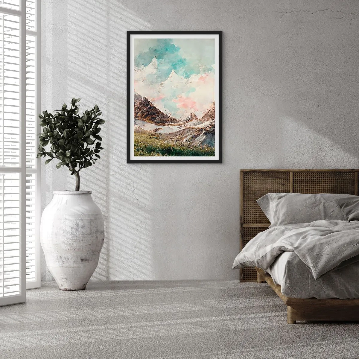 Poszter fehér keretben - Sziklás pengék - 30x40 cm