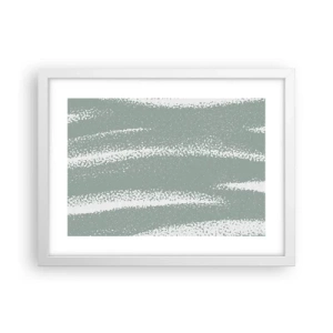 Poszter fekete keretben - Absztrakció téli hangulatban - 40x30 cm