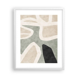 Poszter fekete keretben - Kompozíció fekete témával - 40x50 cm