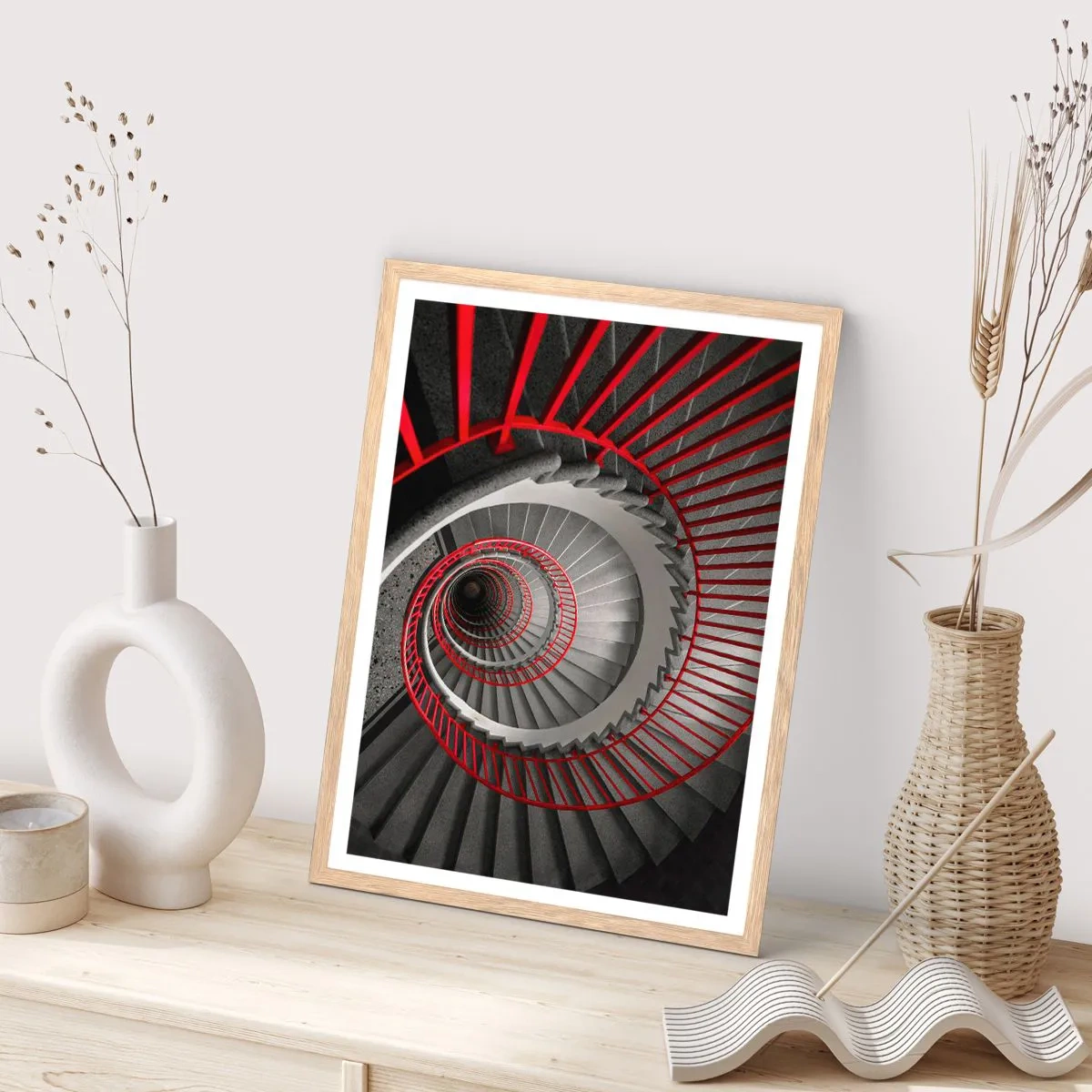 Poszter világos tölgy keretben - Építészeti játékok - 50x70 cm