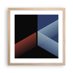 Poszter világos tölgy keretben - Egyszerű történet - 40x40 cm