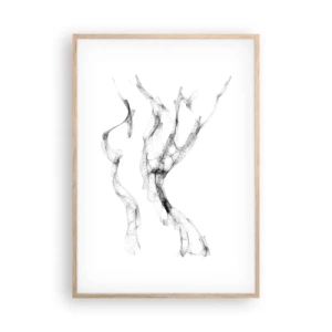 Poszter világos tölgy keretben - Gyönyörű és erős - 70x100 cm