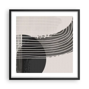 Poszter fehér keretben - Oda és vissza - 50x50 cm