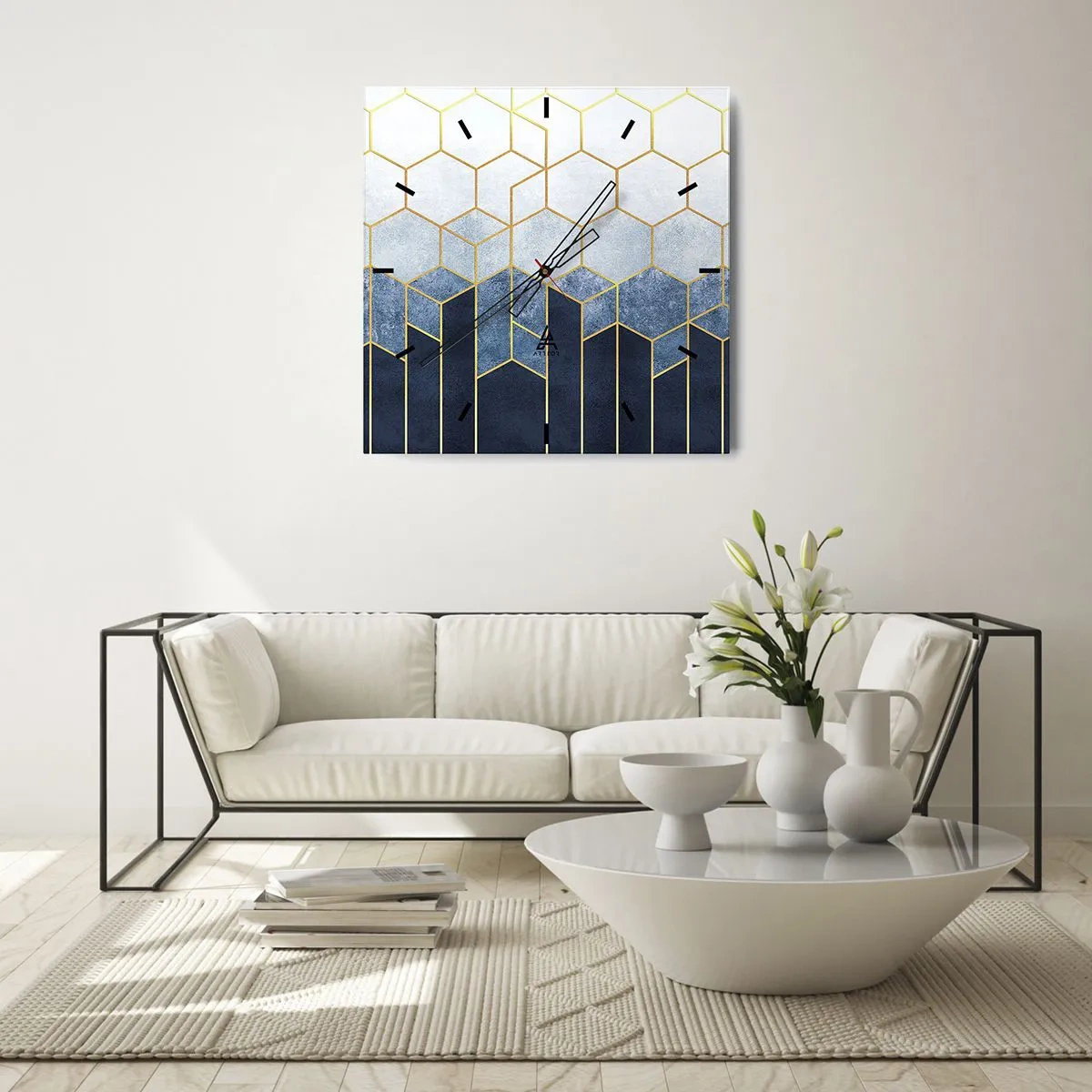 Falióra, Óra - Kompozíció szinkópa ritmusban - 30x30 cm