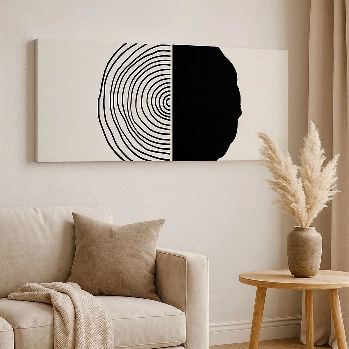 Vászonkép - Fele fele - 100x40 cm