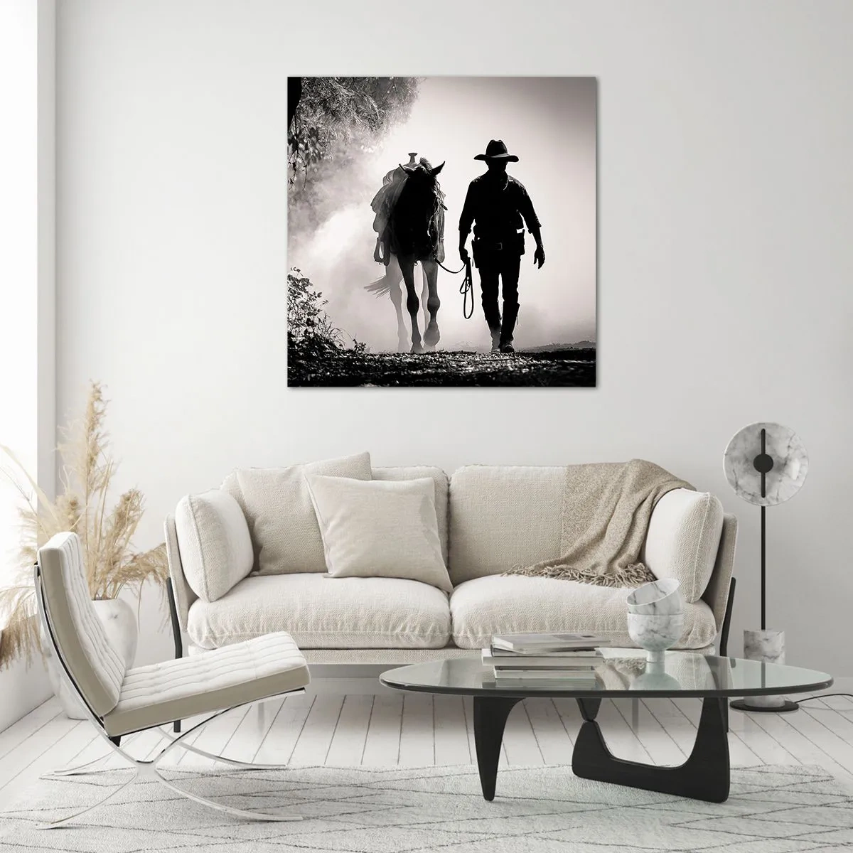 Üveg kép - Texasi reggel - 40x40 cm