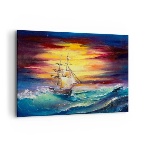 Vászonkép - Bátran a hullámok alatt - 120x80 cm