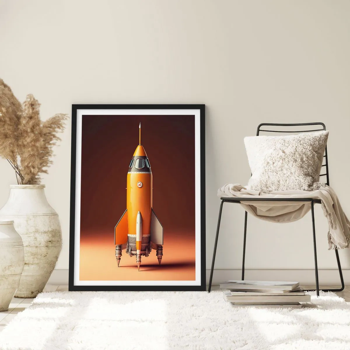 Poszter fehér keretben - Egy álommal kezdődik - 70x100 cm