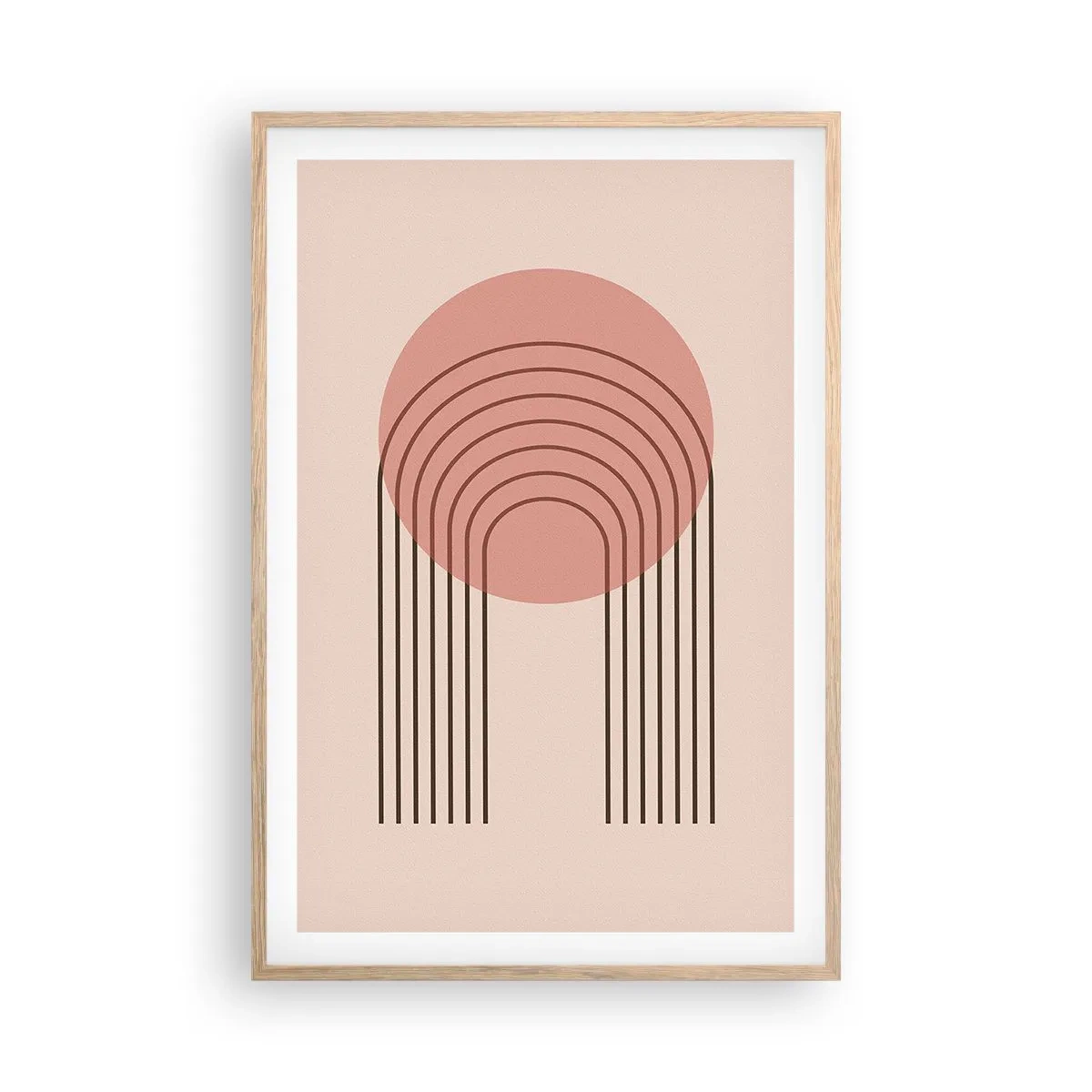 Poszter világos tölgy keretben - Ellenállhatatlan vonzalom - 61x91 cm