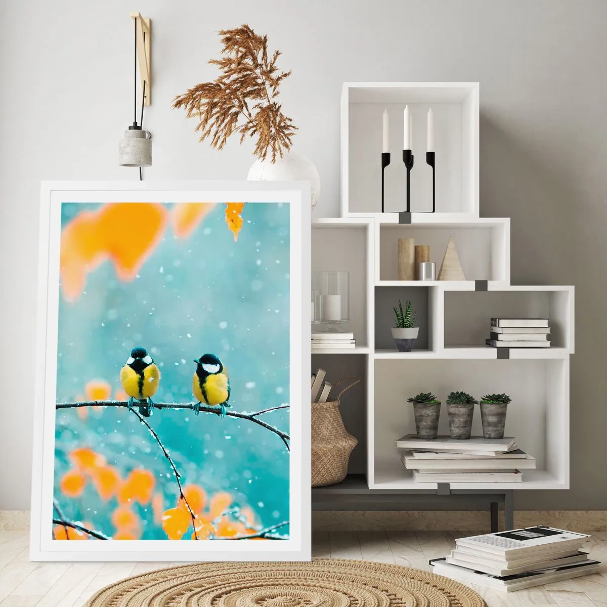 Poszter fekete keretben - Madárpletykák - 61x91 cm