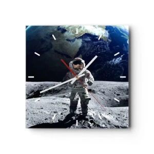 Falióra, Óra - Üdvözlet a Holdról - 30x30 cm