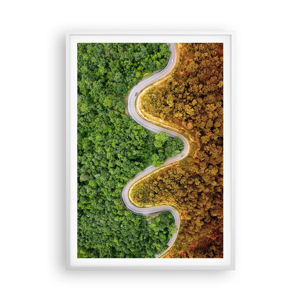 Poszter fekete keretben - Határok és áttörések - 70x100 cm