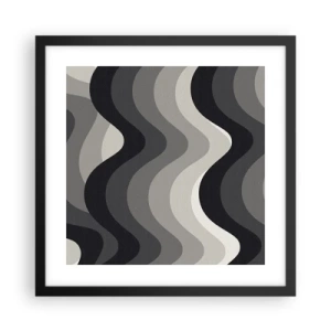 Poszter fehér keretben - Hullám a hullám után - 40x40 cm