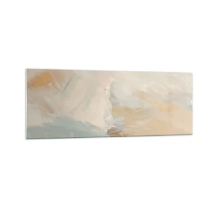 Üveg kép - Absztrakció - a szelídség földje - 140x50 cm