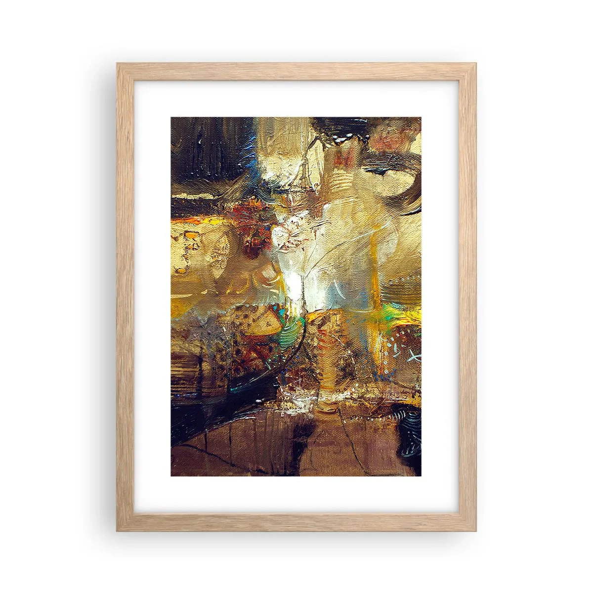 Poszter világos tölgy keretben - Hideg, melegebb,meleg - 30x40 cm